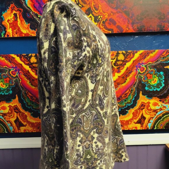 Sarah Spencer ~ Sz 1X ~ Paisley Wool Sweater ~ Excellent Condition - Picture 3 of 8